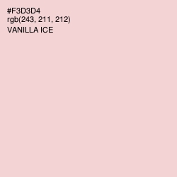 #F3D3D4 - Vanilla Ice Color Image